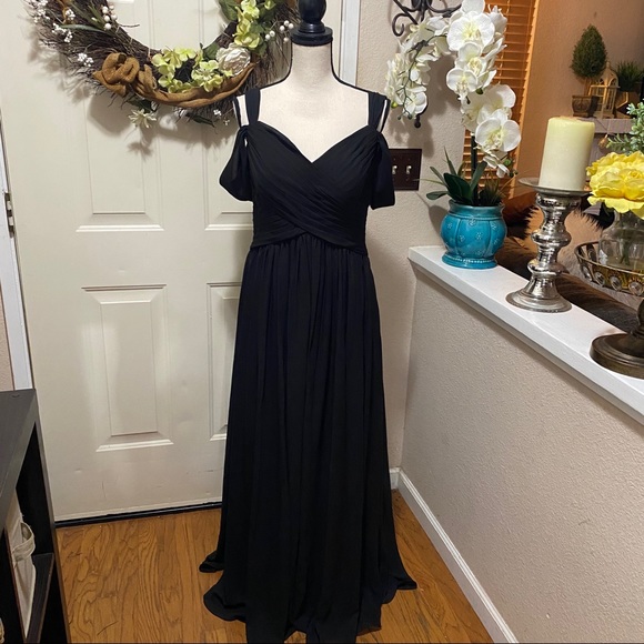 NWT AW.Bridal A-Line Off Shoulder Bridesmaid Dress - Picture 7 of 16